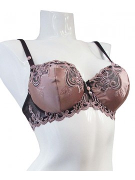 Ambra Silk Flowers Balconet Bra